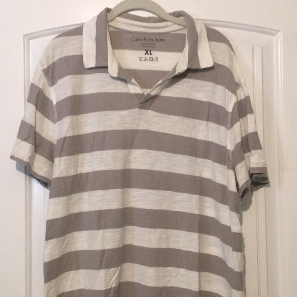 Men’s Striped Polo